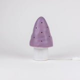 Small Lavender Mushroom Lamp w/ Plug
