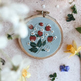 Wild Strawberries Embroidery Kit