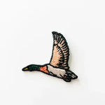 Flying Mallard Duck 2" Embroidered Iron-On Patch