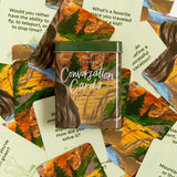 Campfire Conversation Starters - Deck of Cards + Storage Tin