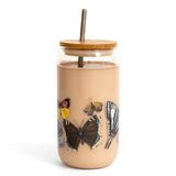 Butterfly Glass Glass Coffee Cup Tumbler