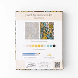 Black Floral Paint By Numbers Kit