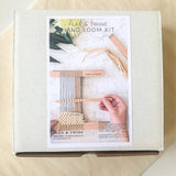 Flax & Twine Cherry Hand Loom Kit with Weaving Resources Guide