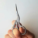 Classic Stork Hand Embroidery Scissors