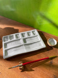 Large 9-Pan Ceramic Artist Paint Palette