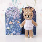Tiny Violet the Fawn Knit Doll