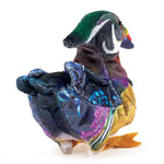 Mini Wood Duck Finger Puppet