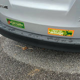 Plant Native Species, High-Quality Weatherproof Sticker