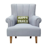 Happy Trails Hook Accent Pillow - Nature-Inspired Decor