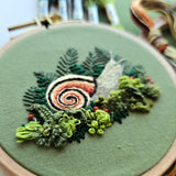 Forest Magic Snail Intermediate Embroidery Kit