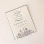 "The Darker the Night" Sympathy Letterpress Card