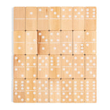 Scandinavian Floral Diamond Wooden Domino Game Set