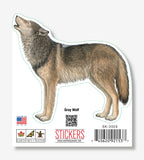 Gray Wolf Nature Sticker