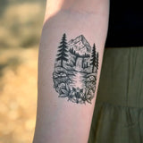 Mountain Waters Temporary Tattoo