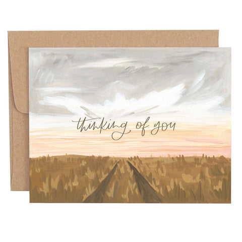 Winter Sunrise Sympathy Greeting Card (Thinking of You)