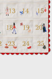Nutcracker Embroidered Hanging Advent Calendar