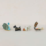 Enameled Metal Bee Shaped Trinket Box w/ Jewels, Gold Finish, Orange Color & Black