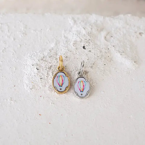 Up & Away Hot Air Balloon Charm Pendant