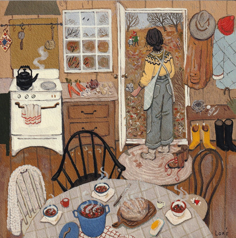 Dinner Bell Art Print by Loré Pemberton