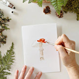 Mushrooms Paintable Watercolor Notecard Set by Emily Lex