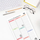 Grocery Shopping List: 50-Page Notepad