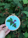 Beaded Berries - Botanical Embroidery Kit For Intermediate Stitchers