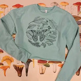 Crop Sweatshirt Moth Mushroom Summer Finds Nature Walk