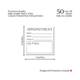 Appointment Reminder: 50 Sheet Post-It Note Notepad