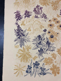 Autumn Wildflowers Screenprint 22x22in