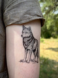Wolf Temporary Tattoo