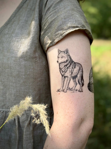 Wolf Temporary Tattoo