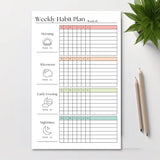 Weekly Habit Tracker: 50 Page Tear-Off Notepad (Weekly Habit Plan)