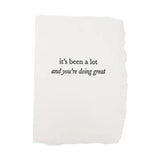 It’s Been A Lot Letterpress Note Card