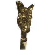 Solid Brass Fox Head Letter Opener Vintage-Style