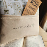 Most Ardently, Reading Pillow, Vintage Ephemera