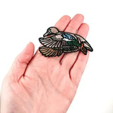 Blue Winged Teal Duck Iron-On Embroidered Patch