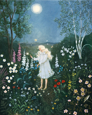 Moon Garden Art Print by Loré Pemberton