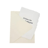 It’s Been A Lot Letterpress Note Card