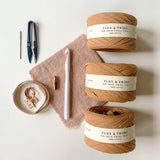 Torrey Tote Kit - Terra Cotta with Wood Handles