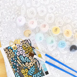 Black Floral Paint By Numbers Kit