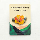 California Poppy Enamel Pin