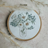 Cosmos & Forget-Me-Nots Embroidery Kit
