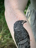 Raven Temporary Tattoo