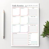 Daily Routine and Priority Planner: 50-Page Tear-Off Notepad