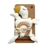 Organic Snuggle Lovey Blanket - Goose