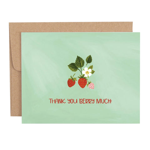 Thank You Berry Much Greeting Card