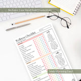 Weekly Self-Care Planner: 50 Page Tear-Off Notepad