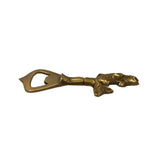 Antiqued Solid Brass Vintage Fish Bottle Opener