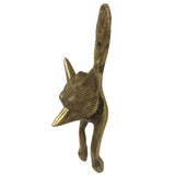 Antiqued Solid Brass Fox Door Knocker - Home Accents
