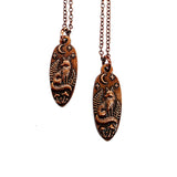 Antique Copper Midnight Fox Necklace